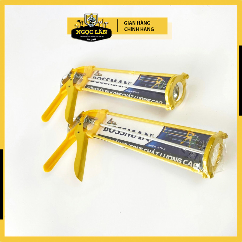 Súng bắn keo silicone Bossman màu vàng - Ảnh 4