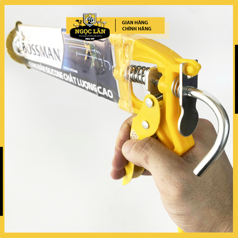 Súng bắn keo silicone Bossman màu vàng - Ảnh 3
