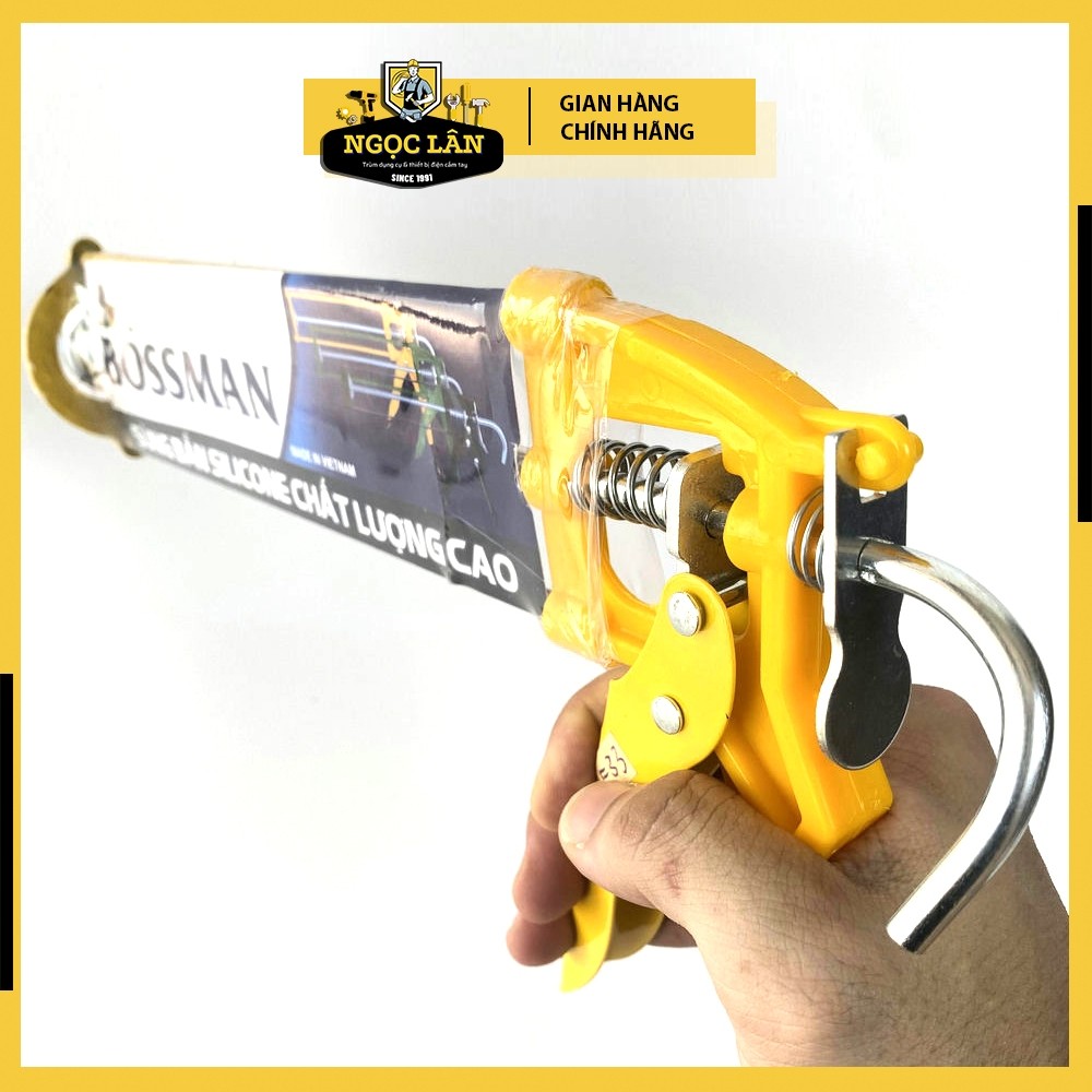 Súng bắn keo silicone Bossman màu vàng - Ảnh 8