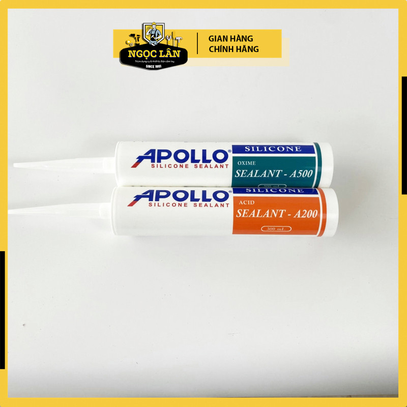 Keo dán kính Silicone Apollo A200, A300, A500 Trắng Trong - Ảnh 6