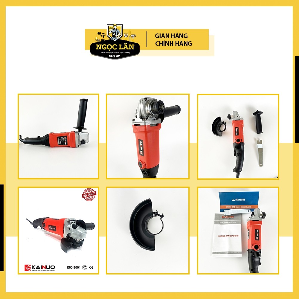 Máy Mài Góc Kainuo 860W 100mm 1002A - Ảnh 9
