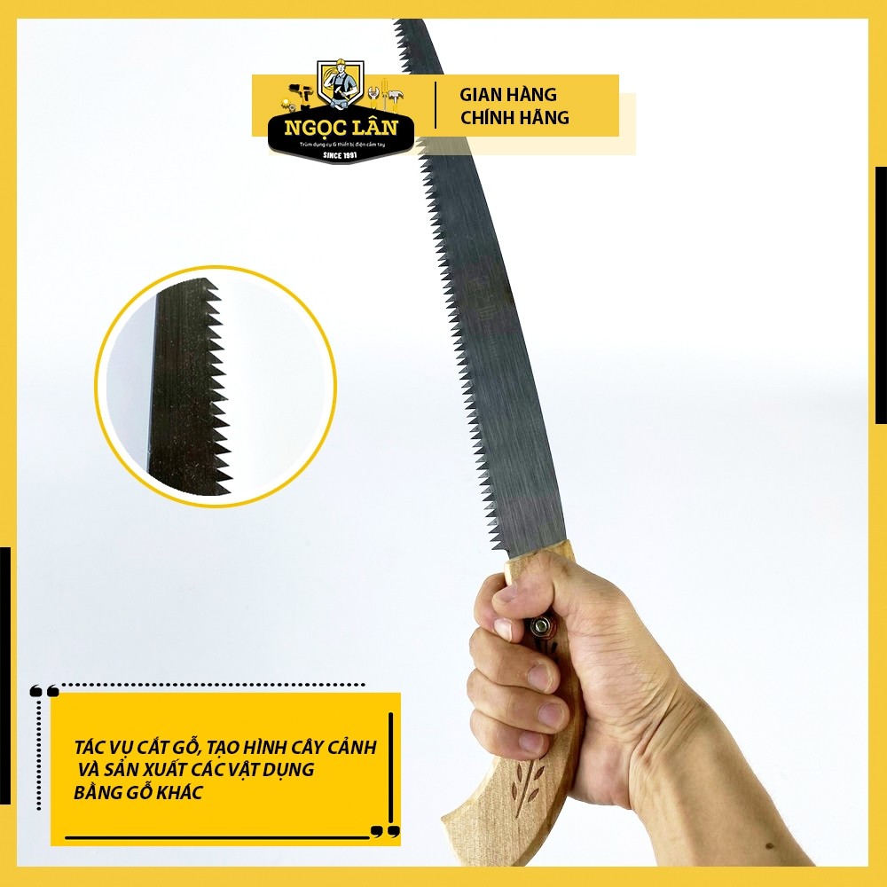 Cưa cành gỗ cầm tay 320mm nhỏ gọn - Ảnh 2