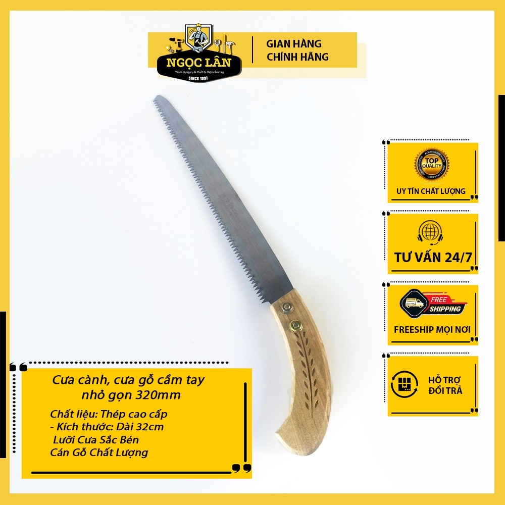 Cưa cành gỗ cầm tay 320mm nhỏ gọn