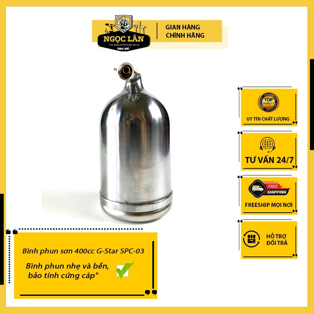 Súng phun sơn 400cc, bình phun sơn kèm cốc