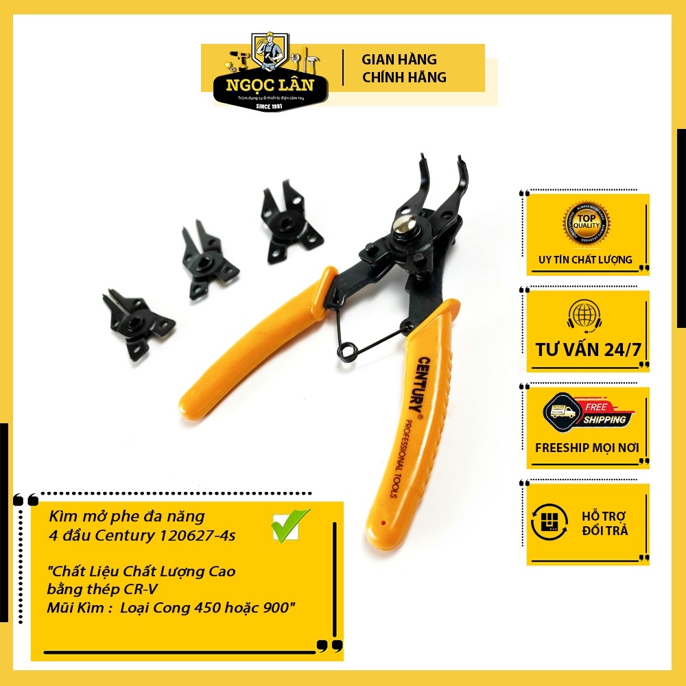 Kìm mở phe đa năng 4 đầu Century 120627-4s