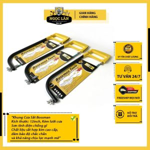 Khung cưa sắt Bossman 12 inch cao cấp, cưa ống nước, kèm 1 lưỡi cưa sắt