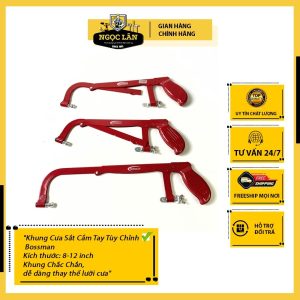 Khung Cưa Sắt Ống Nước Cầm Tay Tùy Chỉnh 8-12inch Bossman Bền