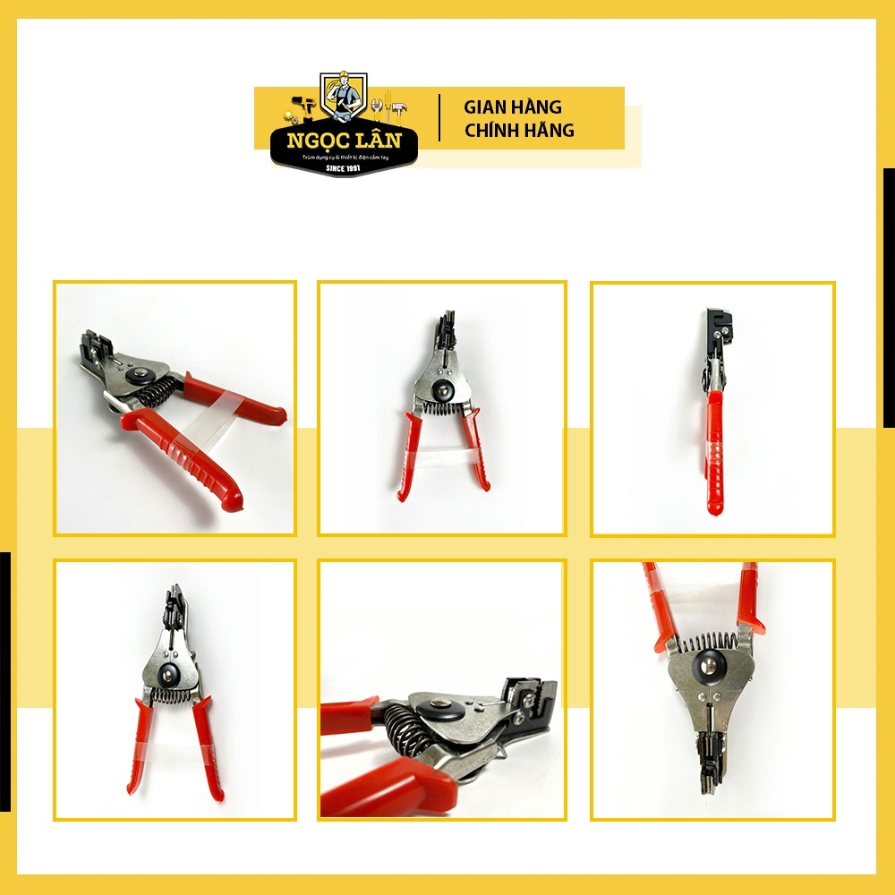 Kìm tuốt dây điện đa năng chuyên dụng, cắt bấm cos, hàng Trung Quốc - Ảnh 8