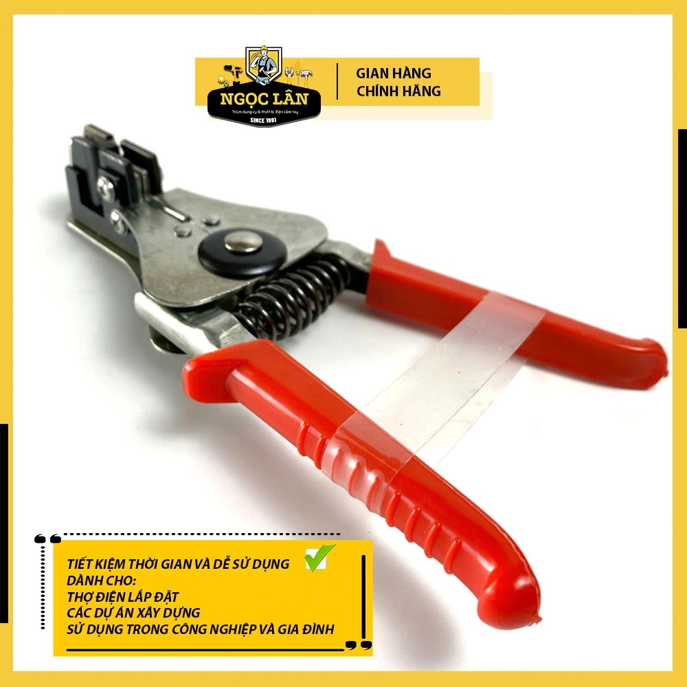 Kìm tuốt dây điện đa năng chuyên dụng, cắt bấm cos, hàng Trung Quốc - Ảnh 2
