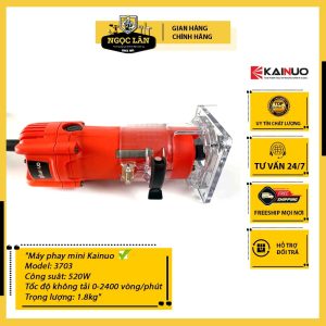 Kainuo Máy Phay Mini 520W 6mm 3703 Chính Hãng