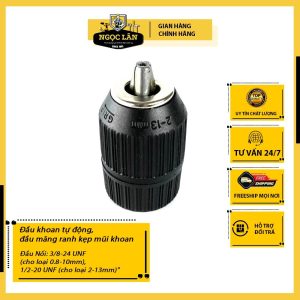 Đầu măng ranh tự động kẹp mũi khoan Kenssman 0.8-10mm, 2-13mm cao cấp