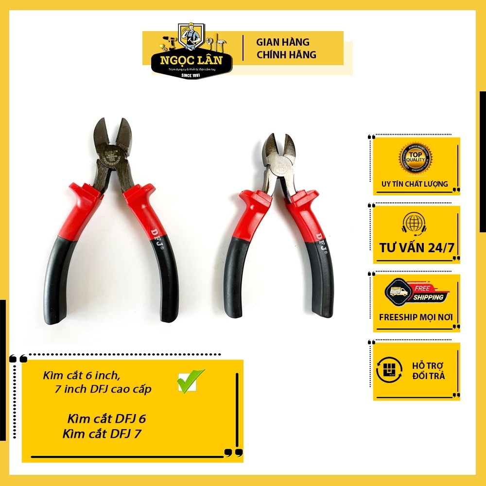 Kìm cắt DFJ Cao cấp 6 inch, 7 inch
