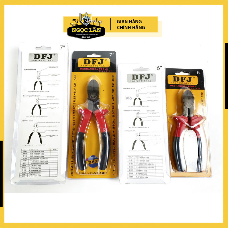 Kìm cắt DFJ Cao cấp 6 inch, 7 inch - Ảnh 8