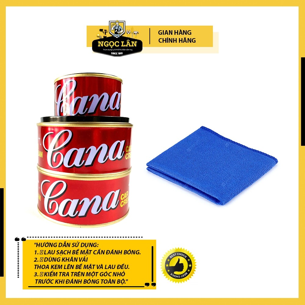 Cana đánh bóng, xóa sơn ô tô, xe máy, nội thất - Loại 1 chính hãng 100g/200g - Ảnh 2