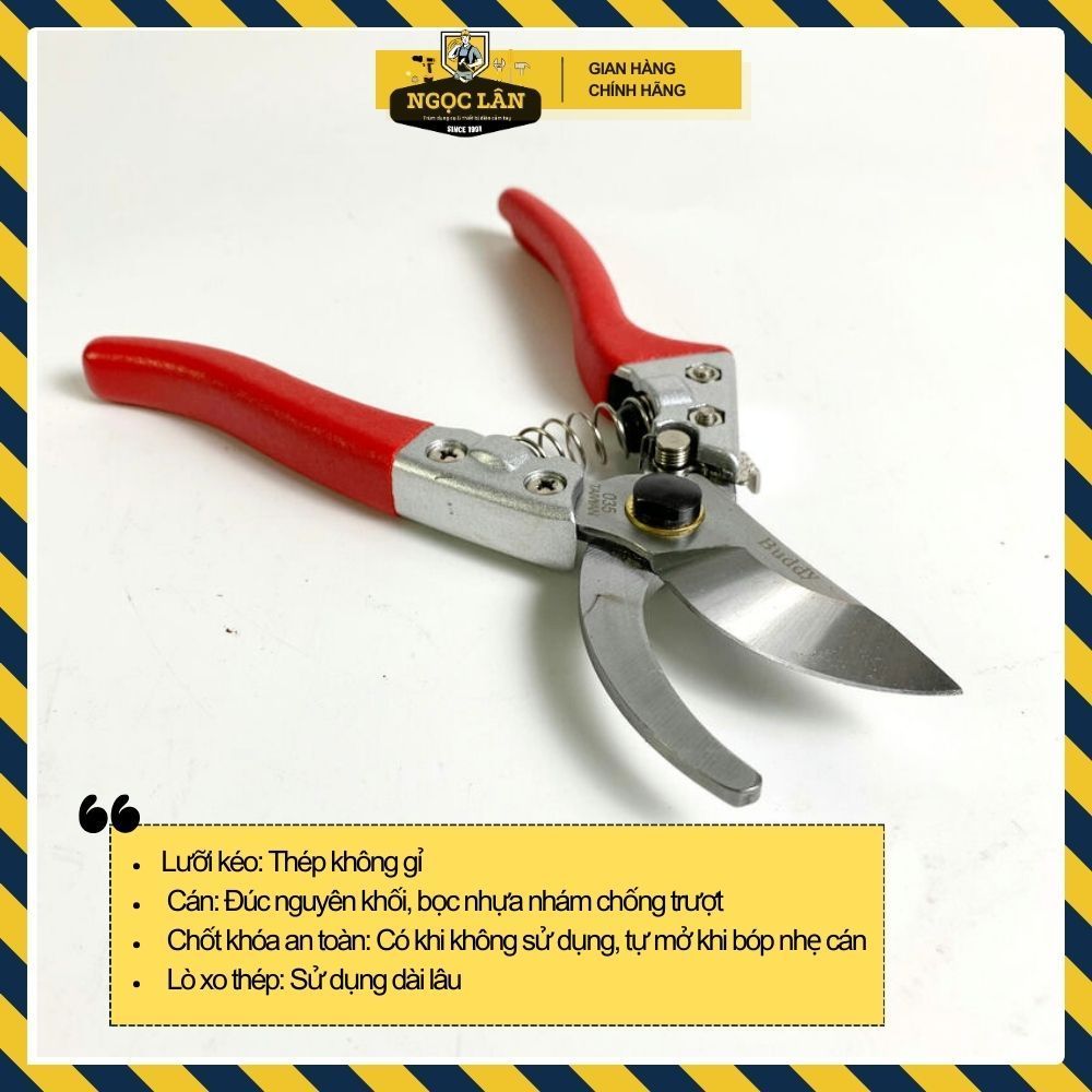 Kéo cắt tỉa cành 200mm Đài Loan sắc bén - Ảnh 2