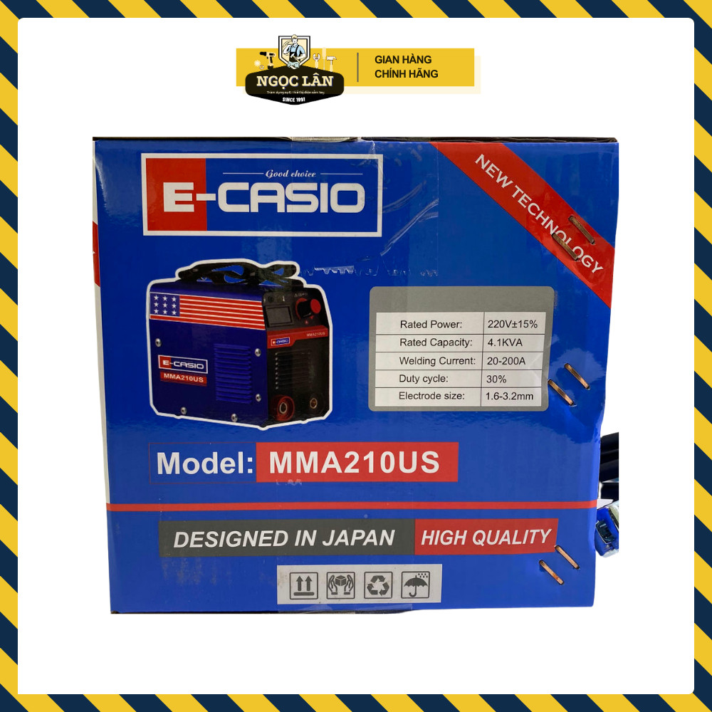 Máy hàn que MMA E-Casio MMA210US IGBT 20-210A 3.2mm lõi đồng - Ảnh 8
