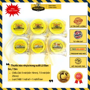 Thước Kéo Lỗ Ban 2 Mặt Số 5m, 7.5m