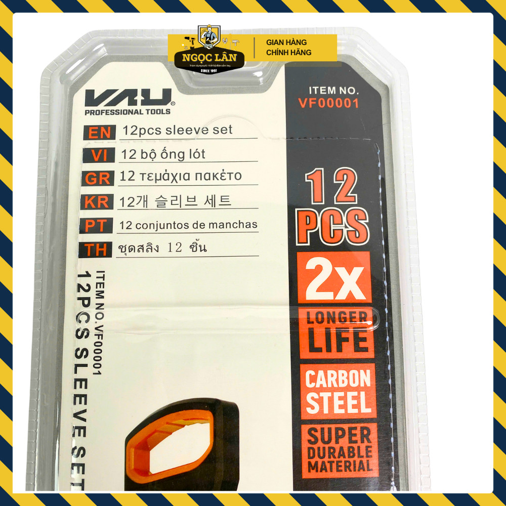 Bộ khẩu tự động VAU 12 chi tiết 1/2 inch 8-24mm thép CRV - Ảnh 7