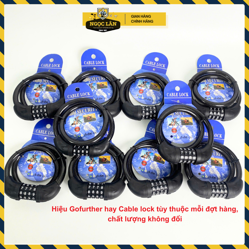 Khóa dây xe đạp 4 số chống trộm cao cấp - Ảnh 5
