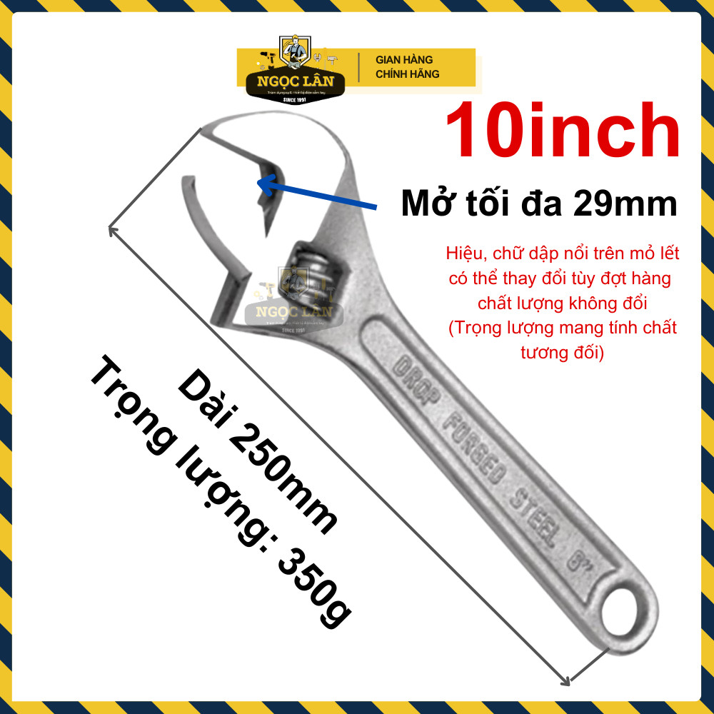 Mỏ Lết Trung Quốc các size 6'', 8'', 10'', 12'', 15'' - Ảnh 6