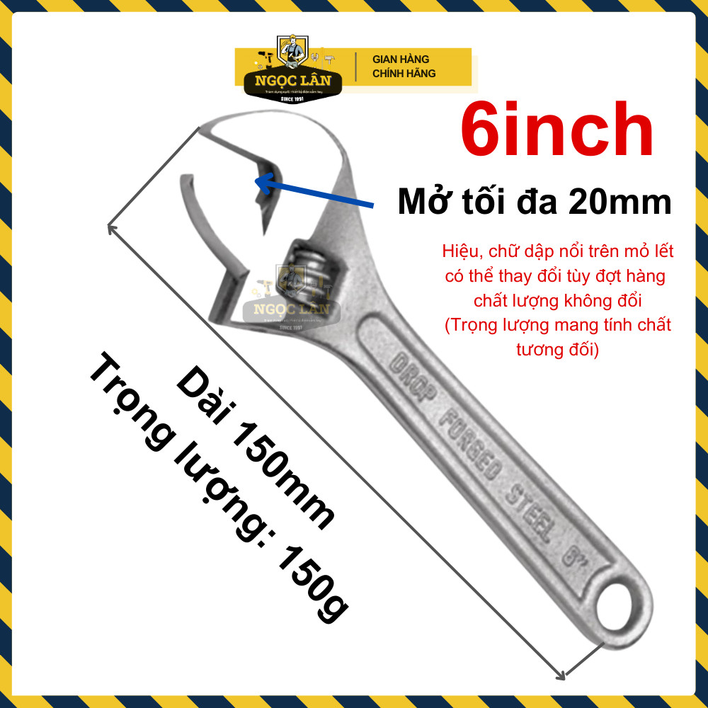Mỏ Lết Trung Quốc các size 6'', 8'', 10'', 12'', 15'' - Ảnh 4