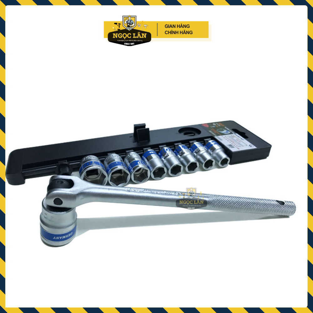 Hàng chuẩn TOP Bộ khẩu tuýp lắt léo 10 chi tiết 1/2'' 10-24mm - Ảnh 4