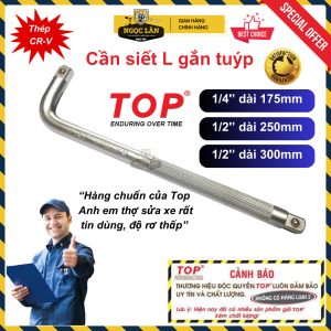 Cần L nối đầu tuýp, siết 1/4, 1/2 inch đủ size, chuẩn TOP thợ sửa xe
