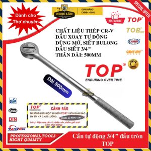 Cần siết tự động 3/4" thép CRV đầu tròn xi mờ chuyên dụng