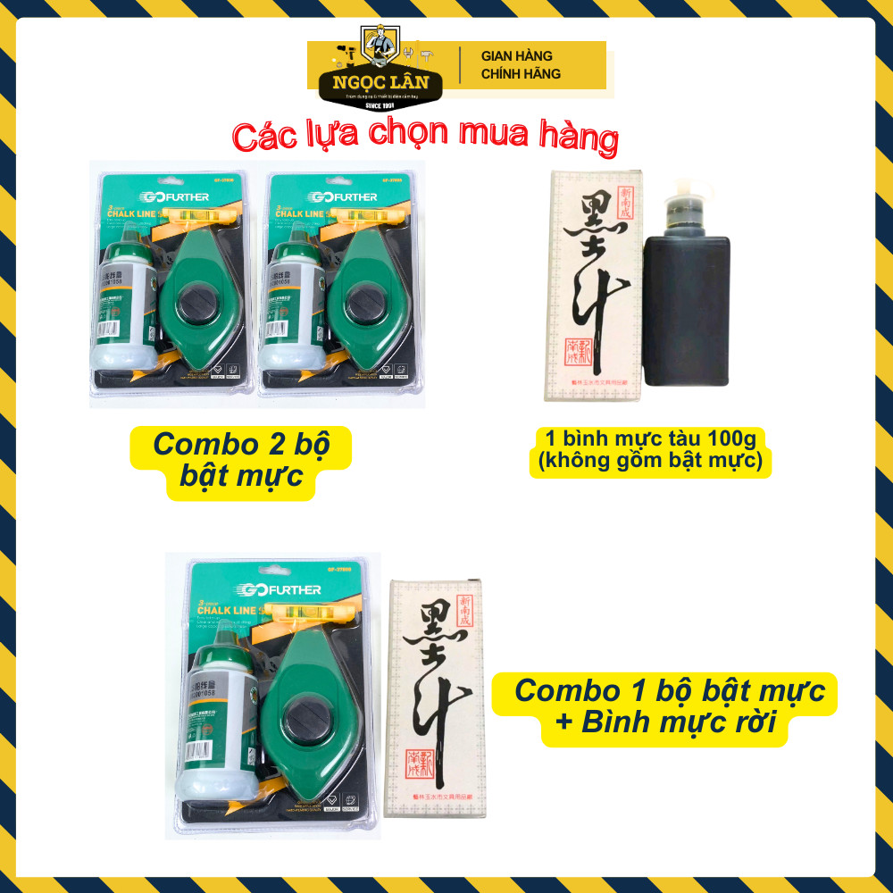 Bộ Thước Búng Mực Bật Mực 3 Món + Dây Chỉ 30m - Ảnh 5