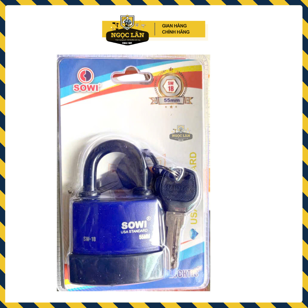 Khóa treo móc chống nước SOWI SW-18 an toàn, bền bỉ - Ảnh 5