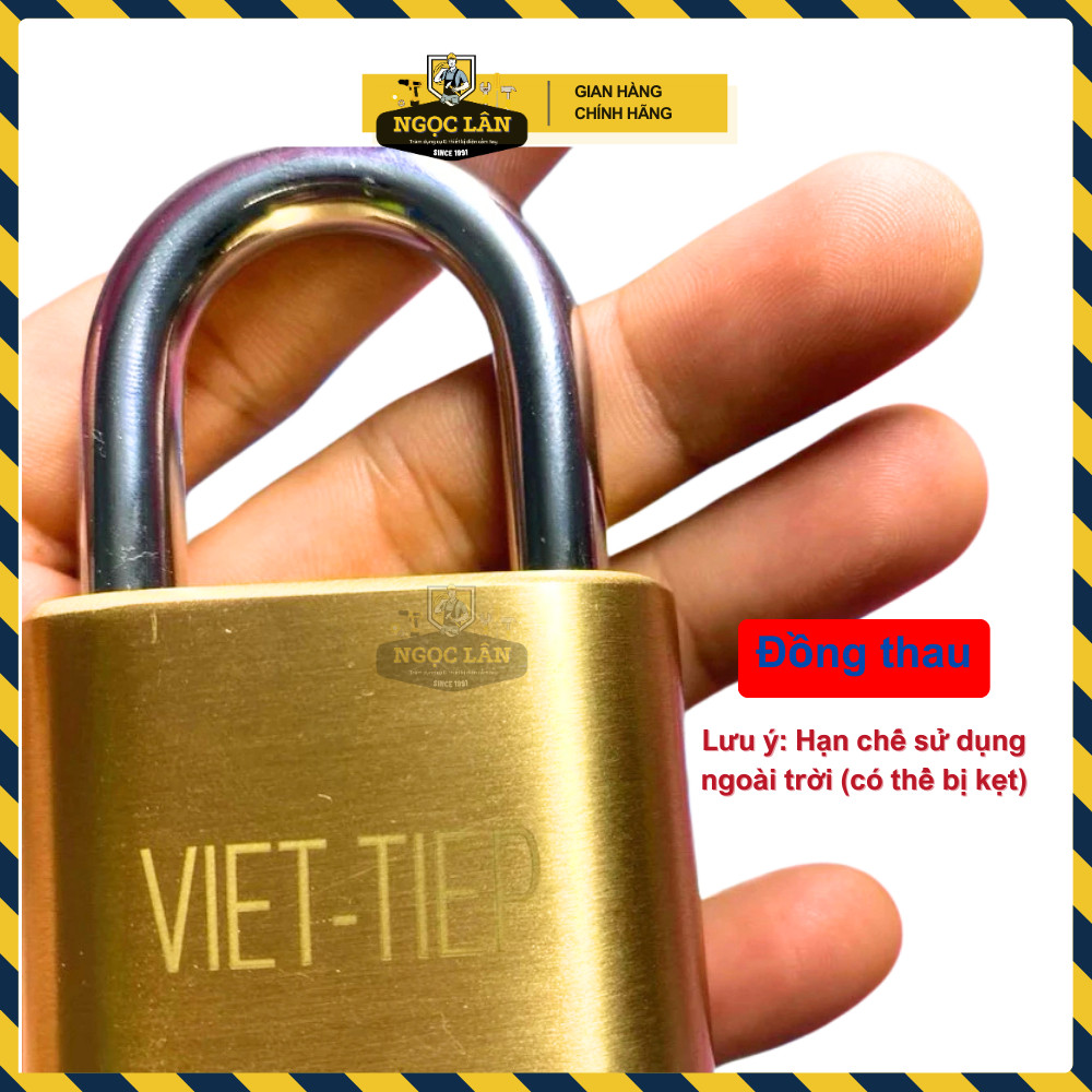 Khóa số Việt Tiệp 5 phân, khóa treo mật mã vàng đồng không chìa - Ảnh 3