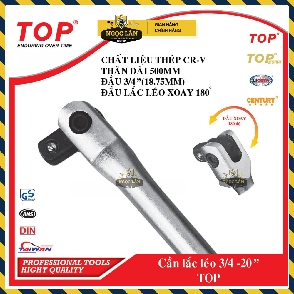 TOP Chính hãng Cần siết đầu lắt léo 3/4 inch dài 20inch - Ảnh 2