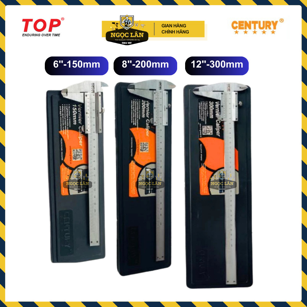Thước kẹp cơ khí Century 150-200-300mm, độ chính xác 0,02mm - Ảnh 3