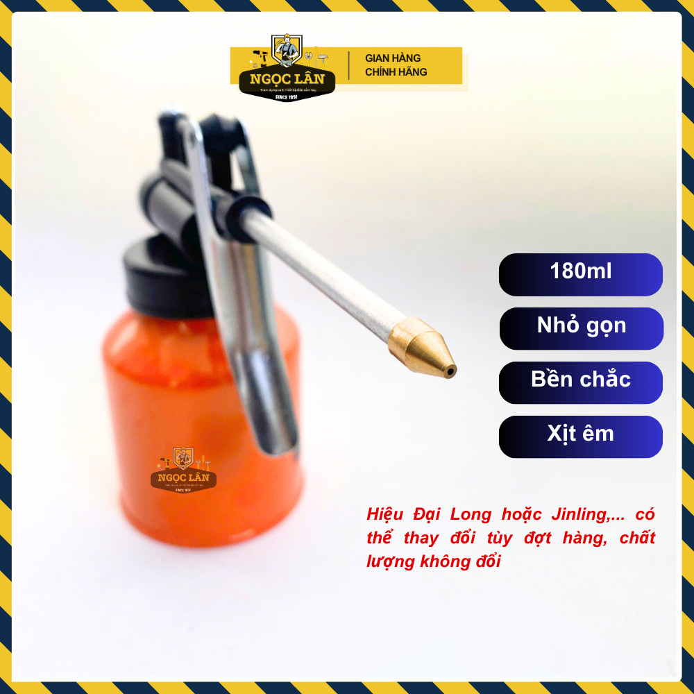 Bình Tra Dầu, Châm Nhớt, Bình Xịt Nhớt Sắt 180ml Cao Cấp - Ảnh 3