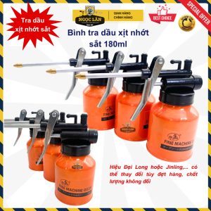 Bình Tra Dầu, Châm Nhớt, Bình Xịt Nhớt Sắt 180ml Cao Cấp