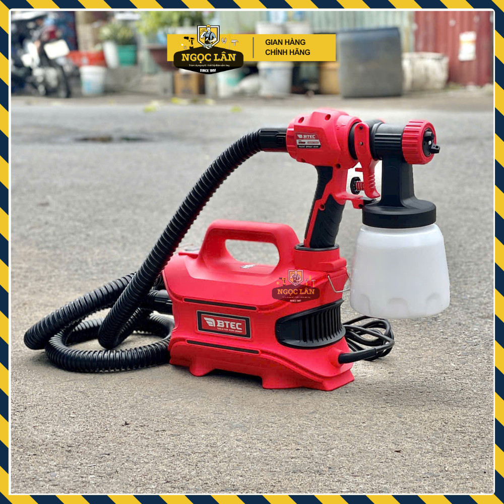 Máy phun sơn điện đeo hông vai Bitec BT8007 700W 800ml chính hãng - Ảnh 5