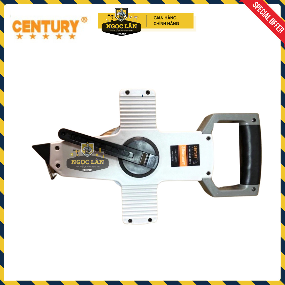 Thước Thép Century Xách Tay 30m, 50m Xám Chính Hãng Cao Cấp - Ảnh 7