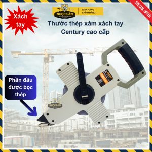 Thước Thép Century Xách Tay 30m, 50m Xám Chính Hãng Cao Cấp