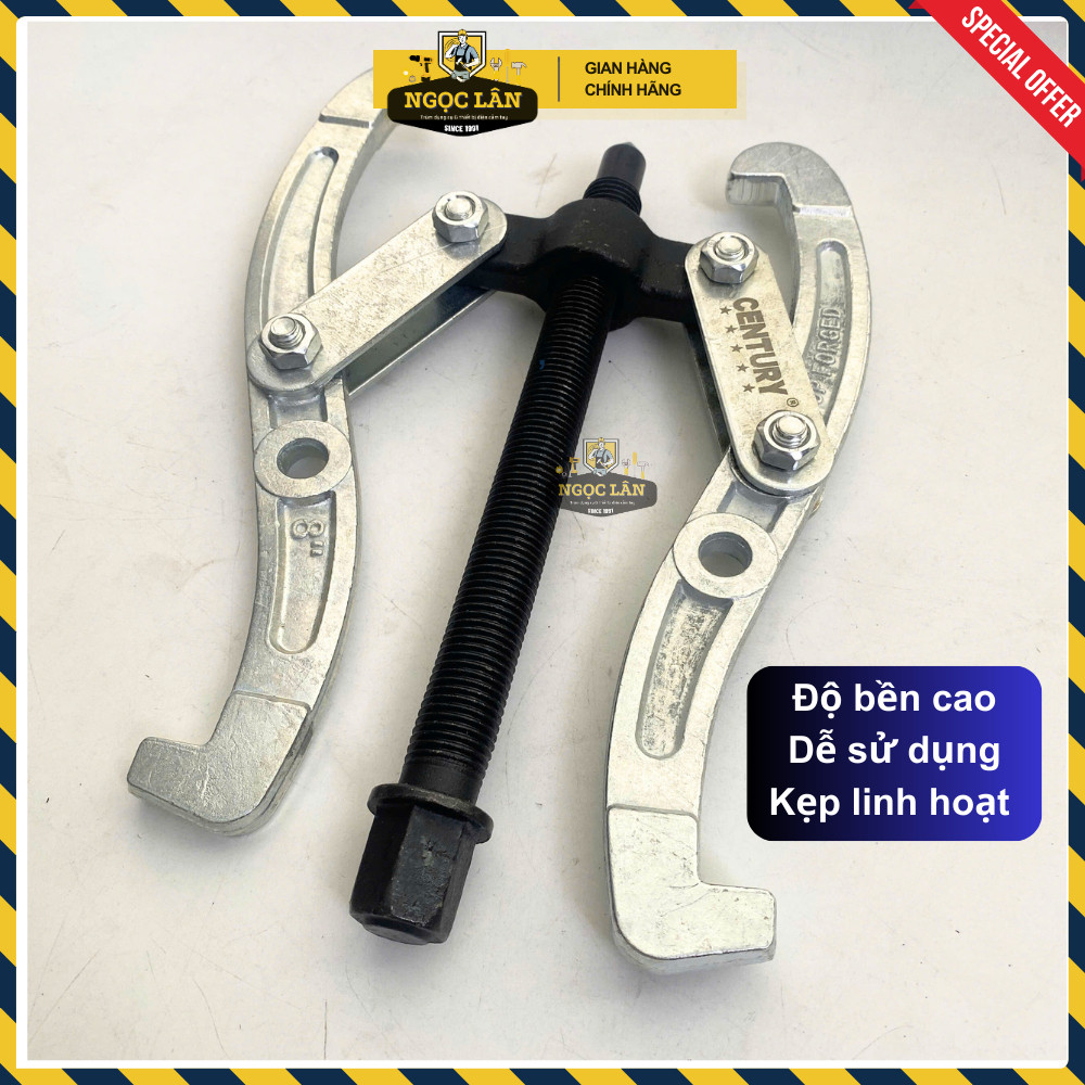 Cảo Century 2 chấu 6-8 inch, mở vòng bi bạc đạn thép cao cấp phiên bản mới - Ảnh 3