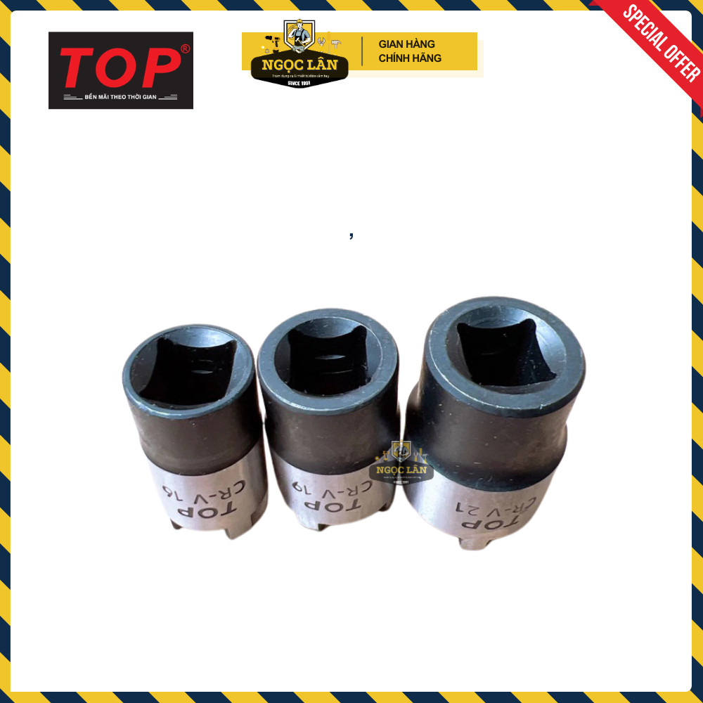 Túyp mở tán nồi côn xe máy TOP 1/2" 16-19-21mm Chính hãng Đài Loan - Ảnh 6