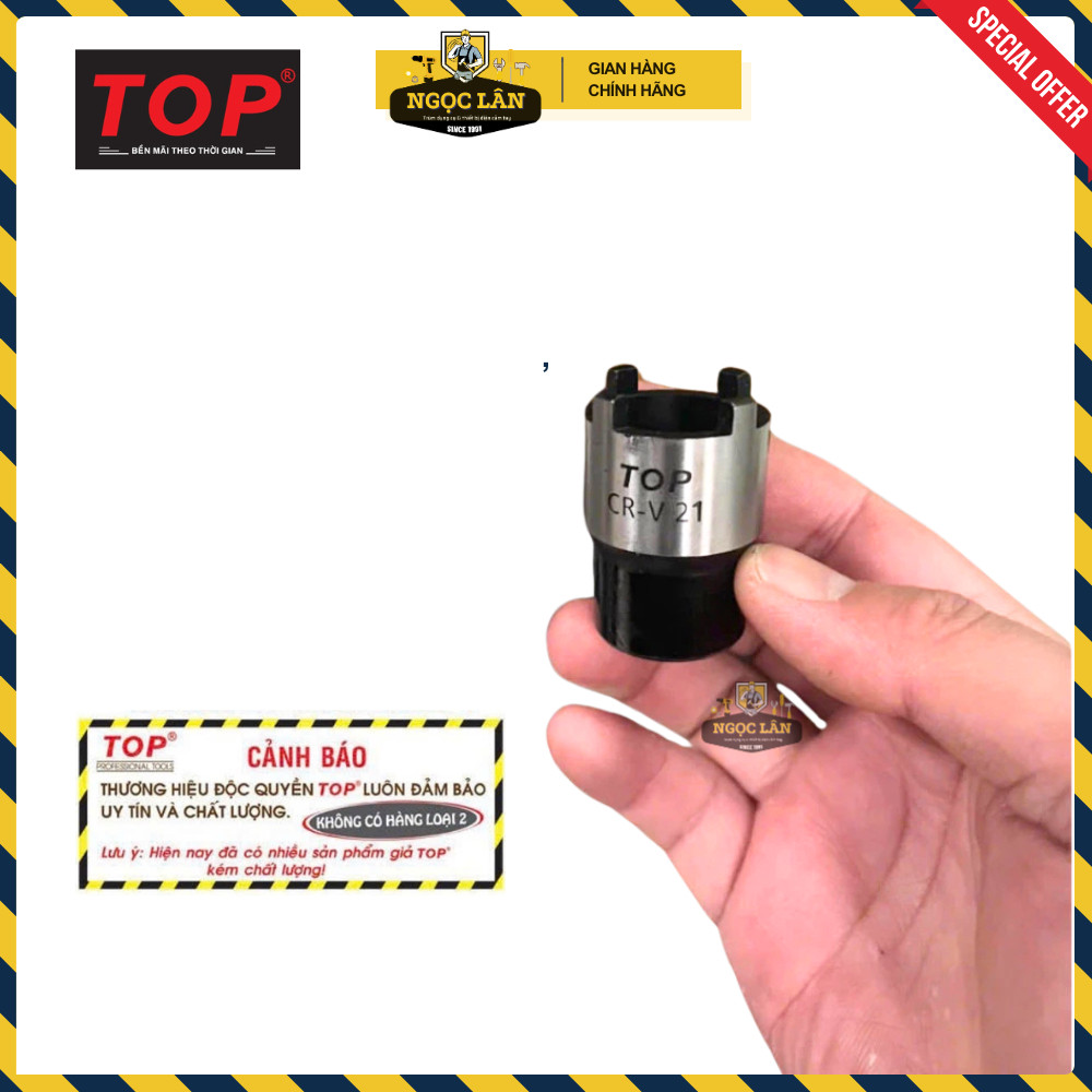 Túyp mở tán nồi côn xe máy TOP 1/2" 16-19-21mm Chính hãng Đài Loan - Ảnh 8
