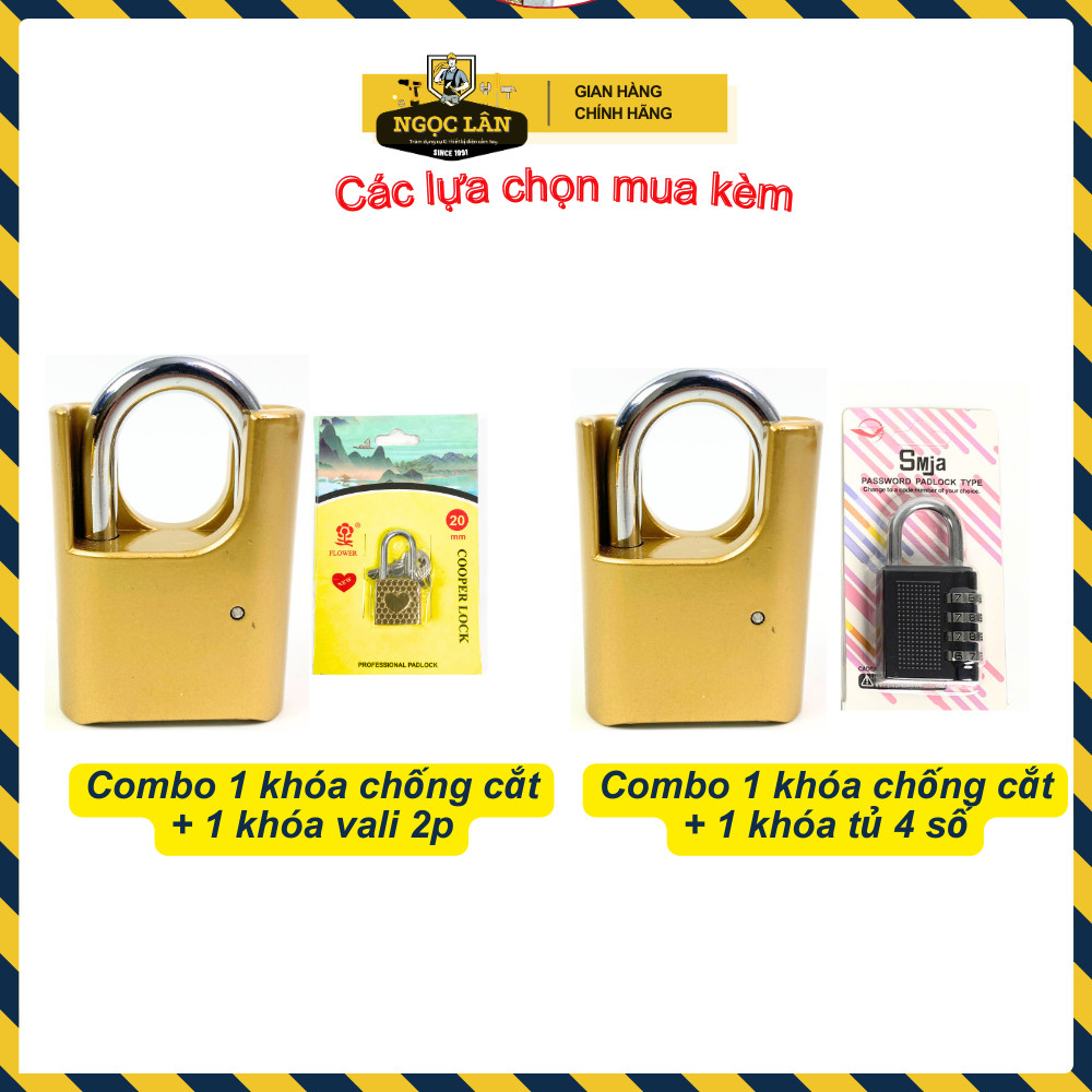 Khóa chống cắt 4 mã số, chống trộm, không gỉ 5 phân - Ảnh 7