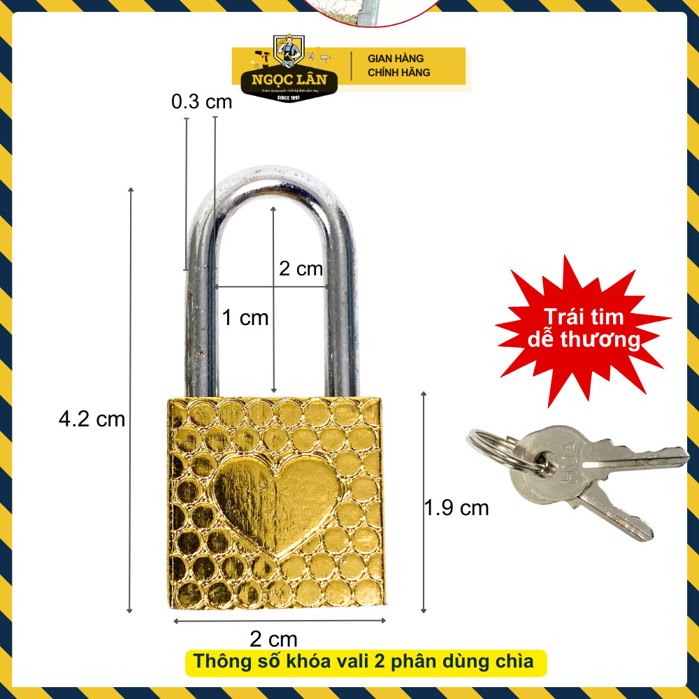 Khóa chống cắt 4 mã số, chống trộm, không gỉ 5 phân - Ảnh 9