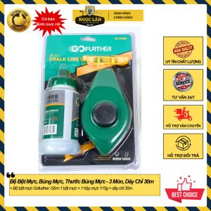Bộ Thước Búng Mực Bật Mực 3 Món + Dây Chỉ 30m