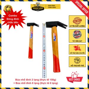 Combo búa 2 lạng & 8 lạng đóng nhổ đinh Sơn Tùng STS