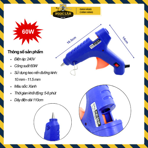Combo Dụng cụ bắn keo nến, 3 Dao rọc giấy 18mm, 10 Keo nến - Ảnh 5