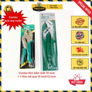 Combo Kìm Bấm Chết 10 inch bọc & Kìm Mỏ Quạ 10/12 inch sửa chữa điện nước