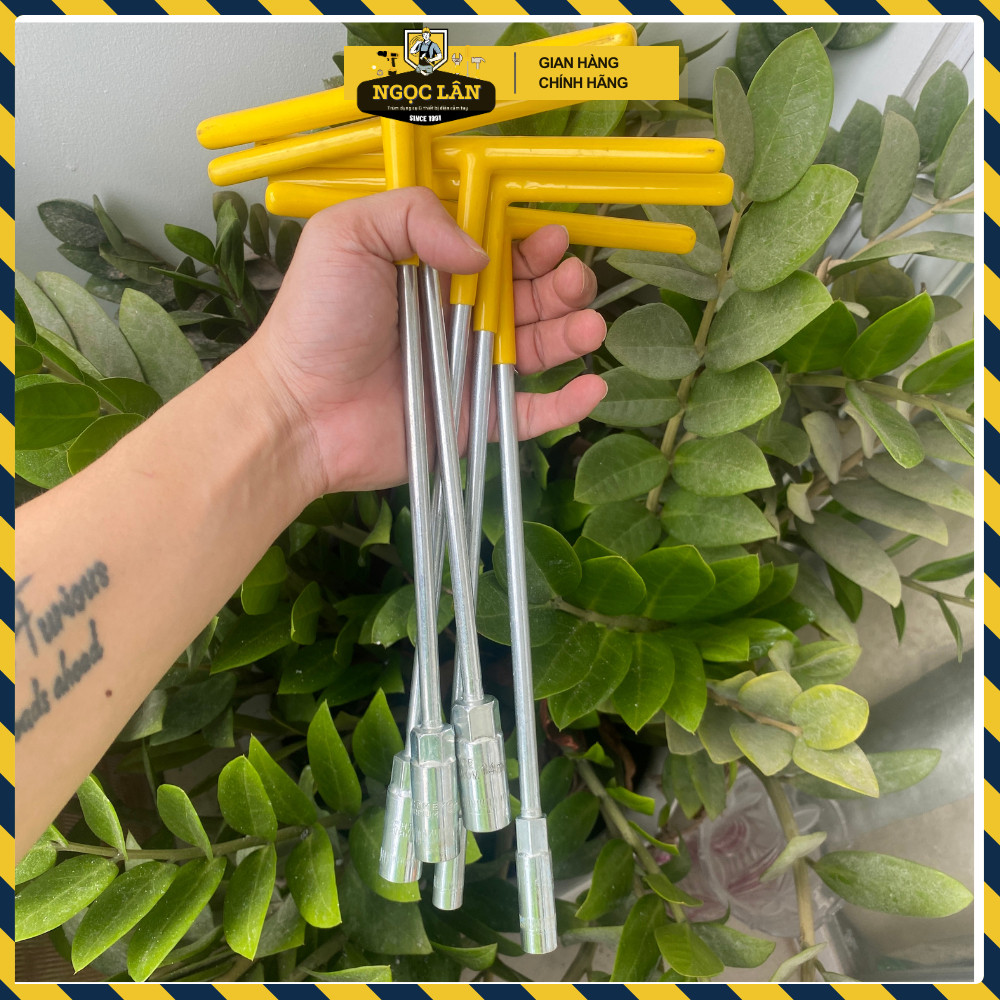 Khóa chữ T cán bọc vặn bulong đai ốc các cỡ 8-19mm thép CRV - Ảnh 6