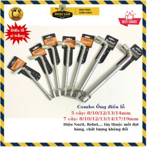 Bộ 5 ống điếu tuýp sửa xe xi bóng cỡ 8,10,12,13,14mm