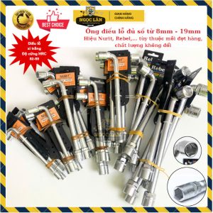Cần Tuýp Điếu Lỗ Quốc Dân 8-19mm, Khóa Ống Điếu Xi Bóng